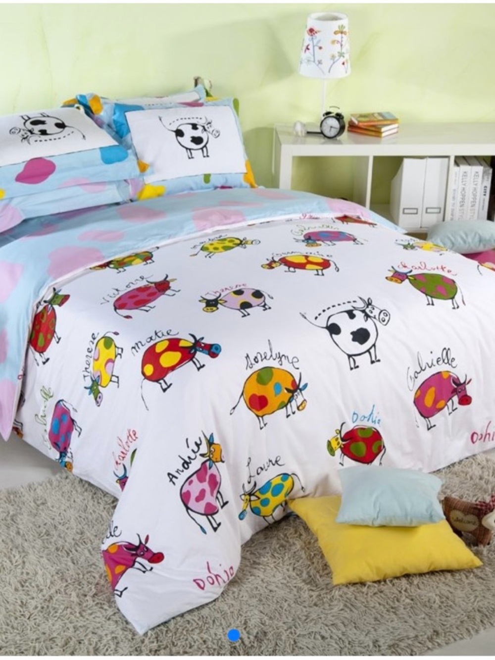 Joy Bedding Colorful Cotton Twin Set
